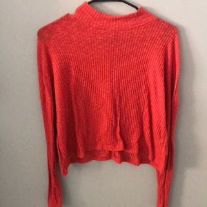 Burnt orange turtleneck
